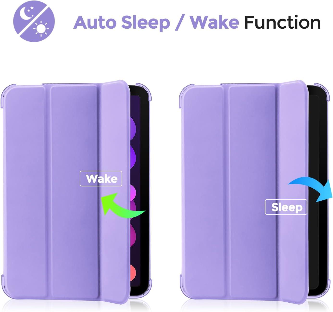 image:imageProCase Smart Case for iPad mini 7 A17 Pro 2024iPad Mini 6 2021 83 Inch iPad mini 7th6th Gen Case Hard Back Cover for iPad mini 83 7th Gen A2995A2996A29936th Gen A2567 A2568 A2569 NavyPurple