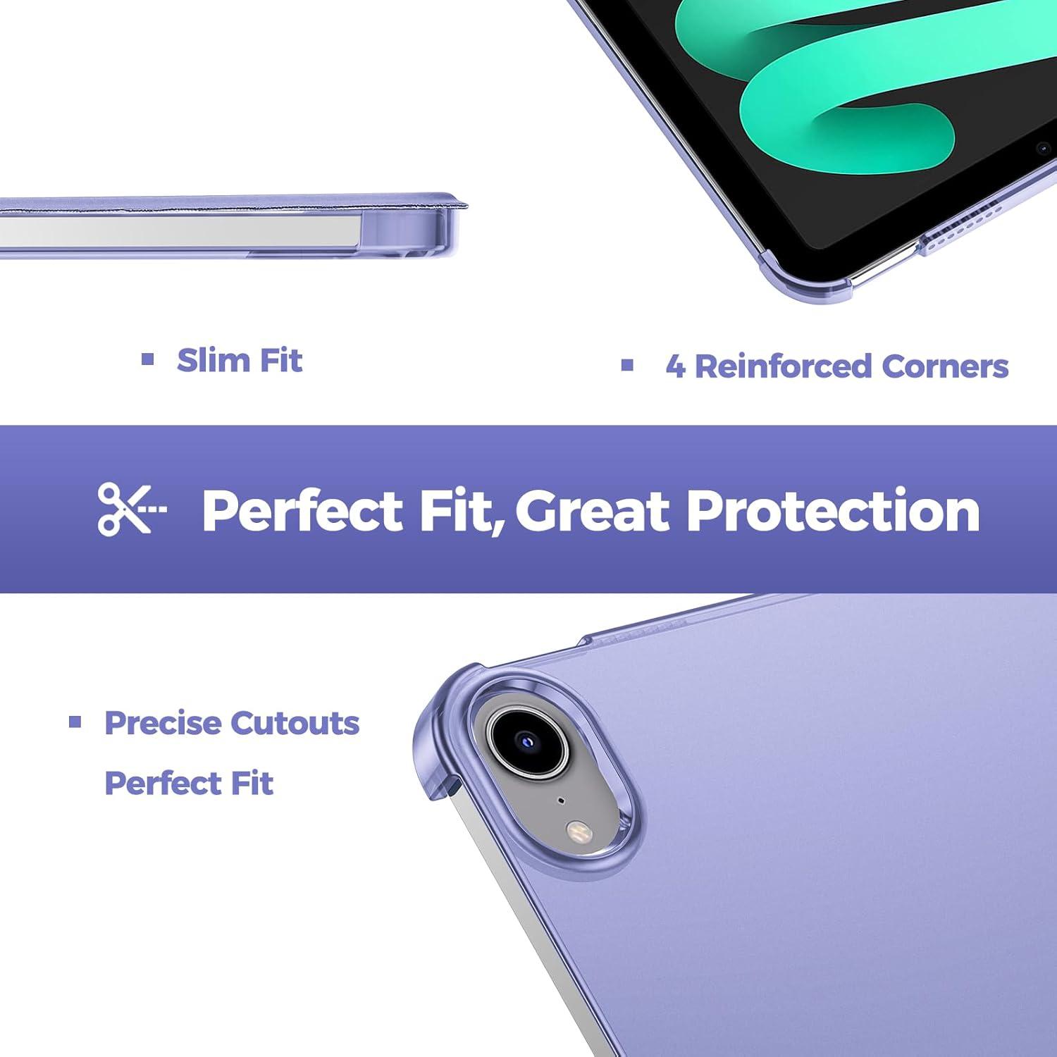 image:imageProCase Smart Case for iPad mini 7 A17 Pro 2024iPad Mini 6 2021 83 Inch iPad mini 7th6th Gen Case Hard Back Cover for iPad mini 83 7th Gen A2995A2996A29936th Gen A2567 A2568 A2569 NavyLightpurple