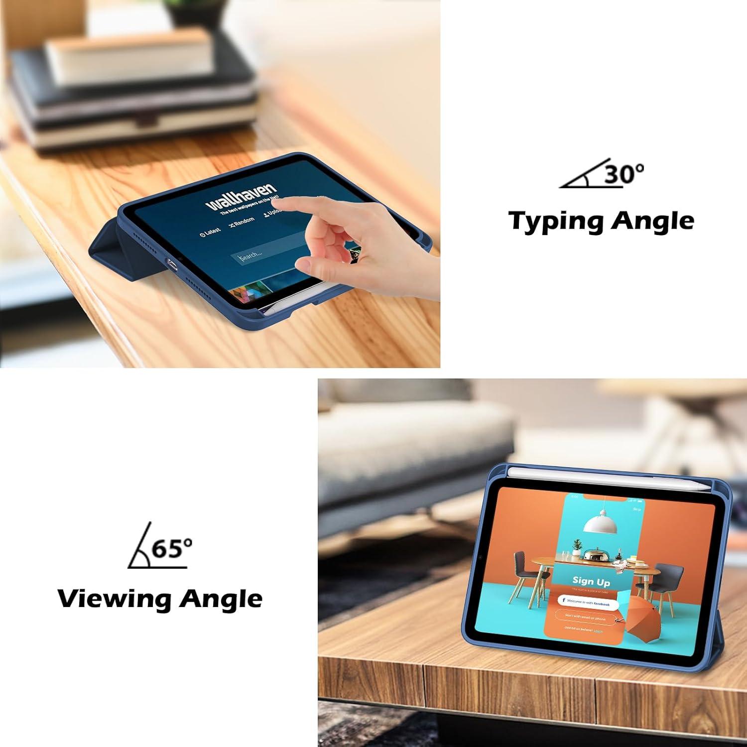 image:imageProCase Smart Case for iPad mini 7thA17 Pro 2024 Mini 6th Generation 83 2021 Protective Cover with Pencil Holder for iPad mini 7 6 83 Inch A2993 A2995 A2567 A2568 A2569 NavyNavy