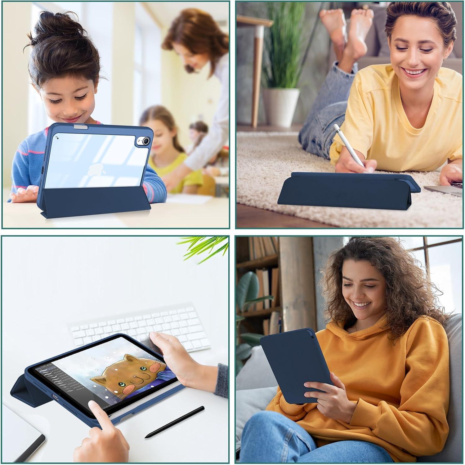 image:imageProCase Smart Case for iPad mini 7thA17 Pro 2024 Mini 6th Generation 83 2021 Protective Cover with Pencil Holder for iPad mini 7 6 83 Inch A2993 A2995 A2567 A2568 A2569 NavyNavy