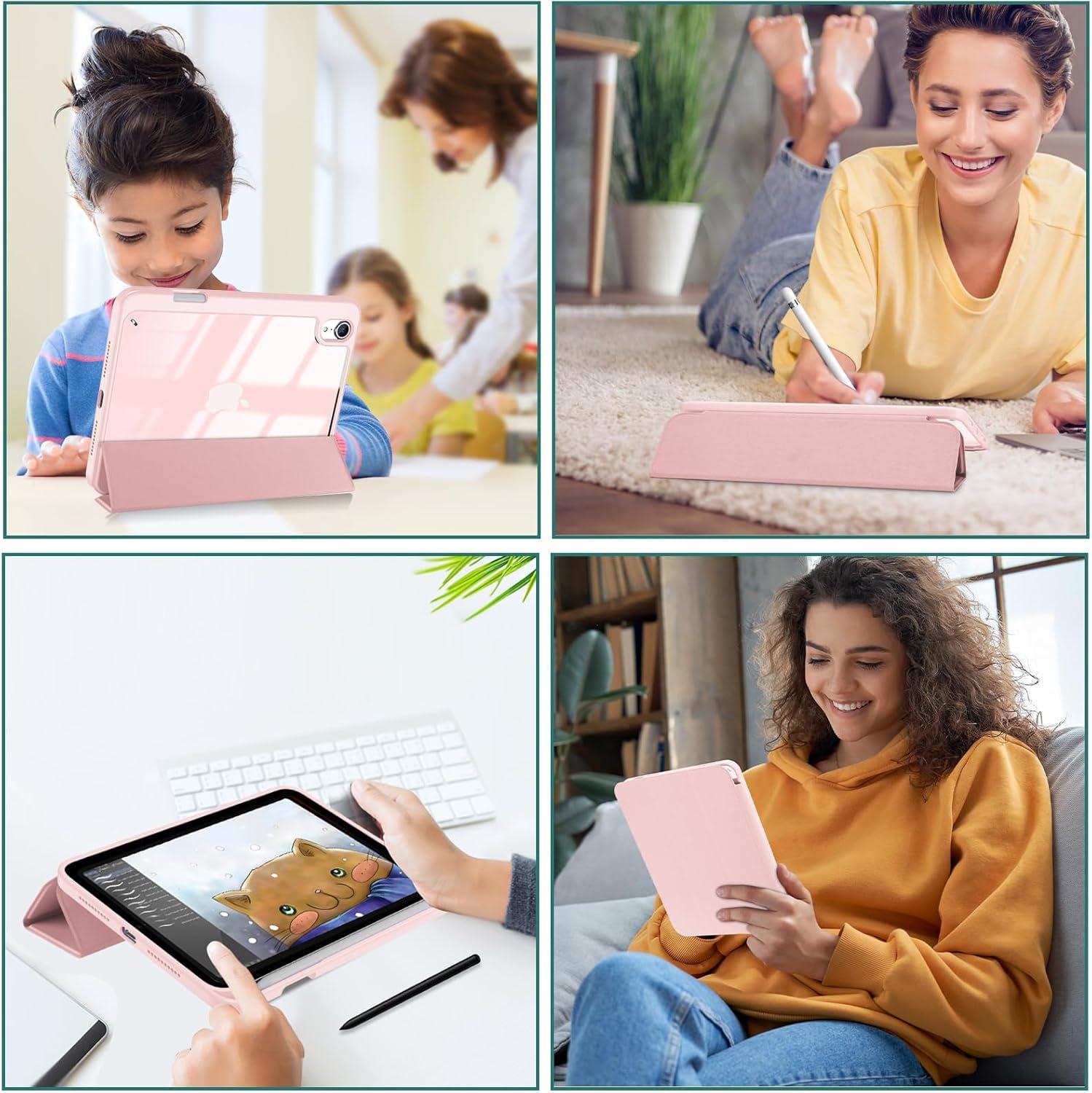 image:imageProCase Smart Case for iPad mini 7thA17 Pro 2024 Mini 6th Generation 83 2021 Protective Cover with Pencil Holder for iPad mini 7 6 83 Inch A2993 A2995 A2567 A2568 A2569 NavyPink