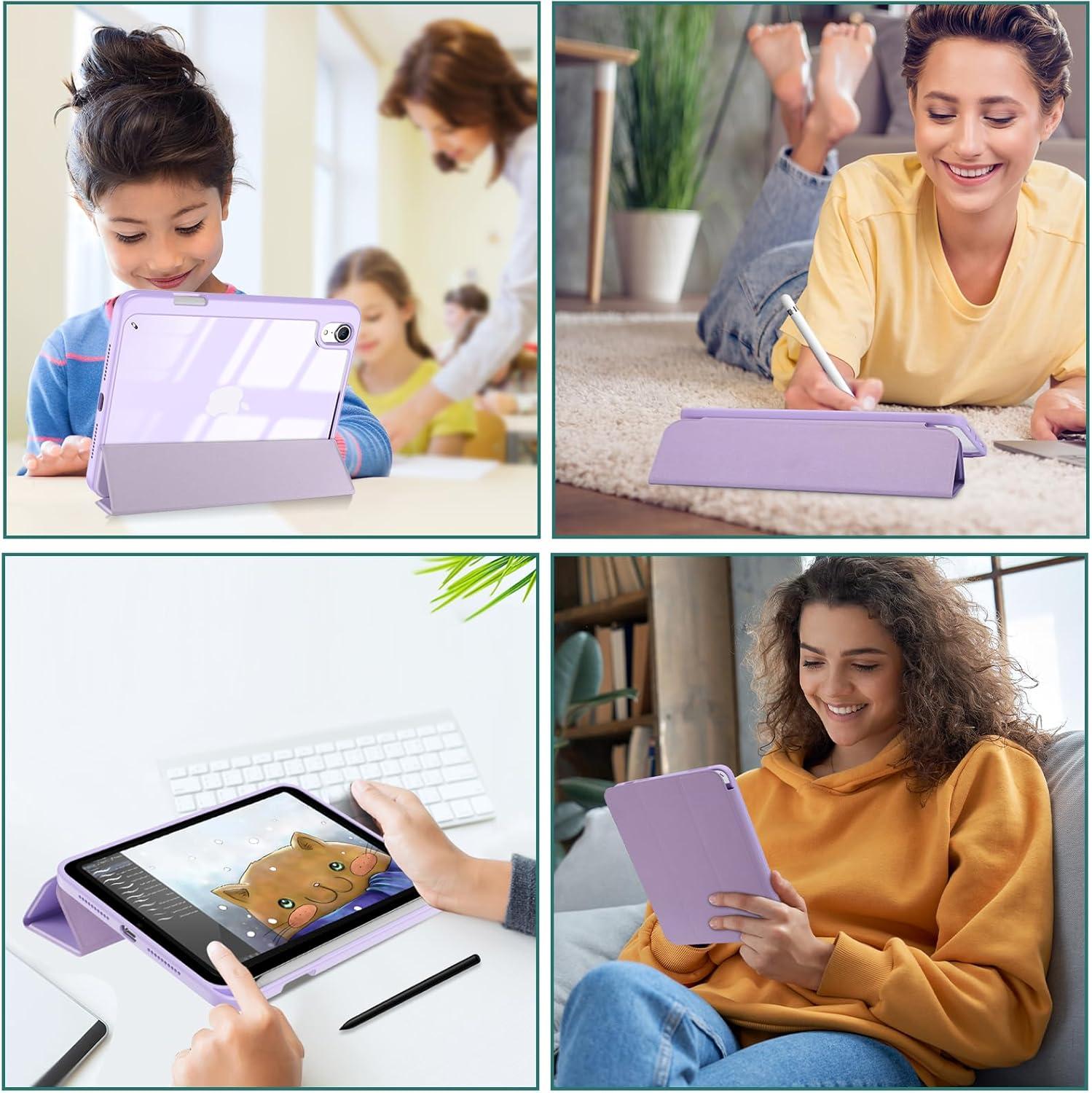 image:imageProCase Smart Case for iPad mini 7thA17 Pro 2024 Mini 6th Generation 83 2021 Protective Cover with Pencil Holder for iPad mini 7 6 83 Inch A2993 A2995 A2567 A2568 A2569 NavyPurple