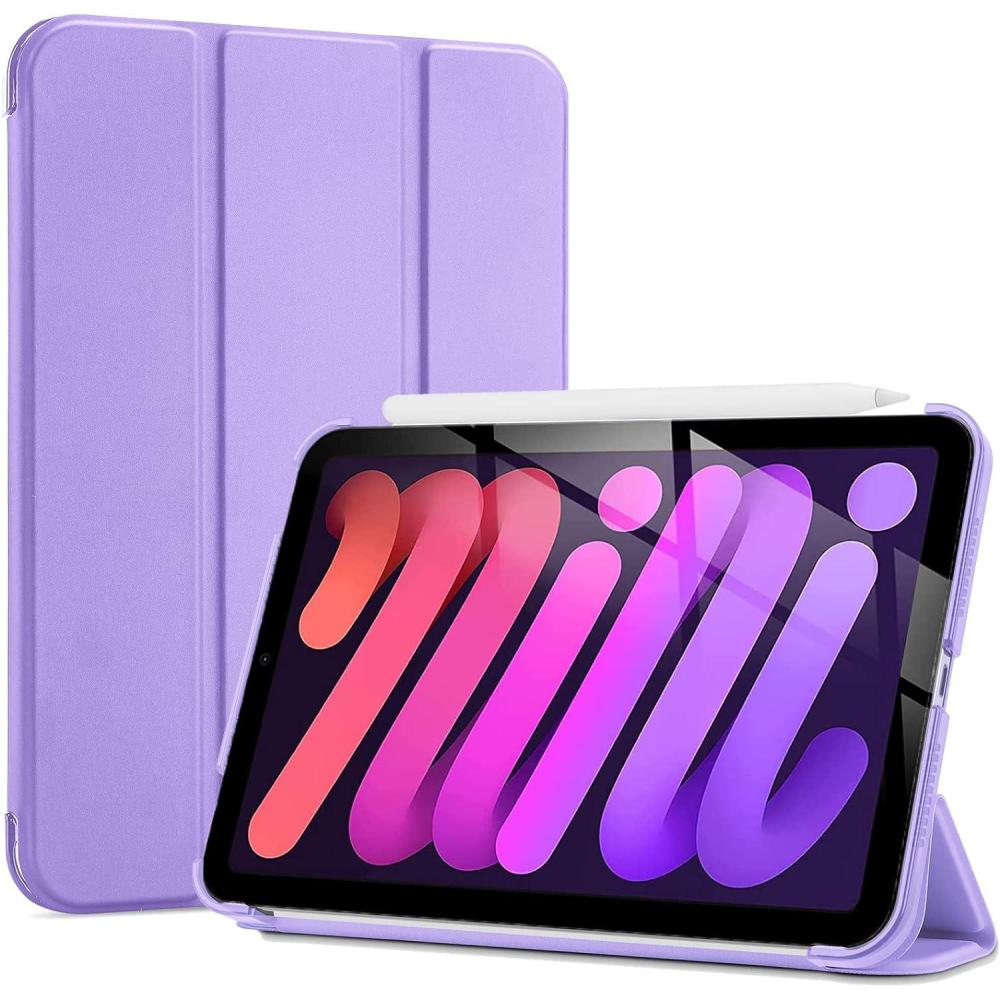 image:imageProCase Smart Case for iPad mini 7 A17 Pro 2024iPad Mini 6 2021 83 Inch iPad mini 7th6th Gen Case Hard Back Cover for iPad mini 83 7th Gen A2995A2996A29936th Gen A2567 A2568 A2569 NavyPurple