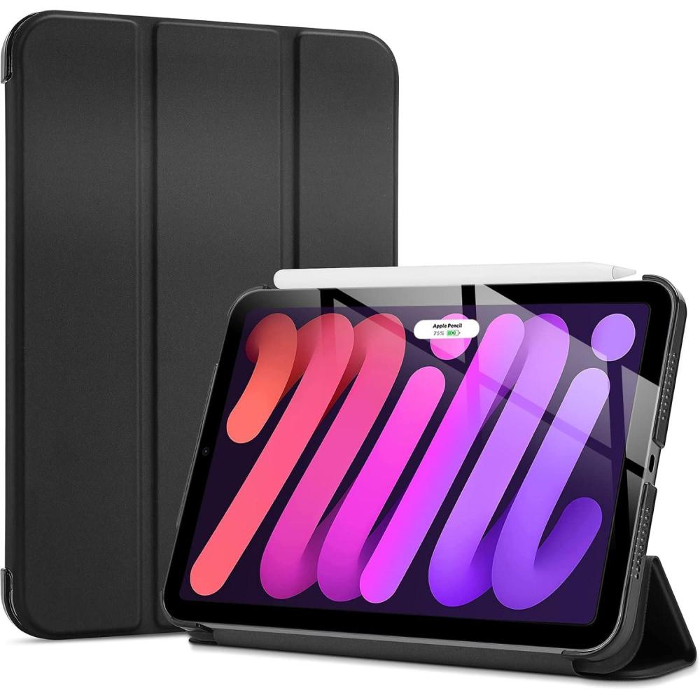 image:imageProCase Smart Case for iPad mini 7 A17 Pro 2024iPad Mini 6 2021 83 Inch iPad mini 7th6th Gen Case Hard Back Cover for iPad mini 83 7th Gen A2995A2996A29936th Gen A2567 A2568 A2569 NavyBlack