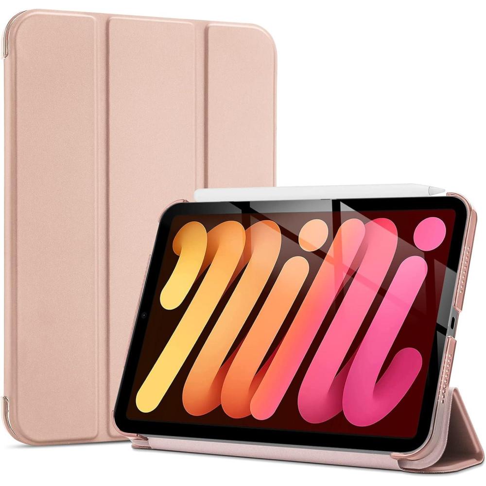 image:imageProCase Smart Case for iPad mini 7 A17 Pro 2024iPad Mini 6 2021 83 Inch iPad mini 7th6th Gen Case Hard Back Cover for iPad mini 83 7th Gen A2995A2996A29936th Gen A2567 A2568 A2569 NavyRosegold