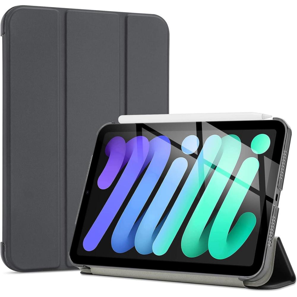 image:imageProCase Smart Case for iPad mini 7 A17 Pro 2024iPad Mini 6 2021 83 Inch iPad mini 7th6th Gen Case Hard Back Cover for iPad mini 83 7th Gen A2995A2996A29936th Gen A2567 A2568 A2569 NavyGrey