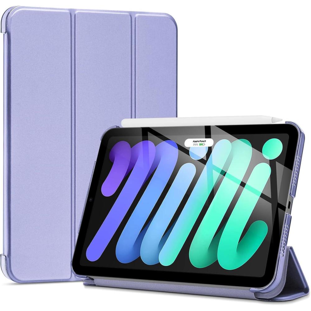 image:imageProCase Smart Case for iPad mini 7 A17 Pro 2024iPad Mini 6 2021 83 Inch iPad mini 7th6th Gen Case Hard Back Cover for iPad mini 83 7th Gen A2995A2996A29936th Gen A2567 A2568 A2569 NavyLightpurple