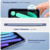 ProCase Clear Case for iPad mini 7th(A17 Pro) 2024 / Mini 6th Generation 8.3″ 2021, Slim Light Transparent Anti-Yellow Back Cover for iPad mini 7 6 8.3 Inch -Cleargrey(Clearnavy)