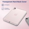 ProCase Clear Case for iPad mini 7th(A17 Pro) 2024 / Mini 6th Generation 8.3″ 2021, Slim Light Transparent Anti-Yellow Back Cover for iPad mini 7 6 8.3 Inch -Cleargrey(Clearpink)