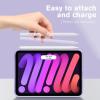 ProCase Clear Case for iPad mini 7th(A17 Pro) 2024 / Mini 6th Generation 8.3″ 2021, Slim Light Transparent Anti-Yellow Back Cover for iPad mini 7 6 8.3 Inch -Cleargrey(Clearpurple)