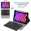 ProCase Keyboard Case for iPad mini 7 (A17 Pro) 2024 / iPad mini 6 2021, Detachable Wireless Keyboard Protective Cover Cases for 8.3 Inch iPad mini 7th 6th Generation Gen Keyboard Case- Black