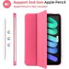 ProCase Smart Case for iPad mini 7 A17 Pro 2024/iPad Mini 6 2021 8.3 Inch iPad mini 7th/6th Gen Case, Hard Back Cover for iPad mini 8.3″ 7th Gen A2995/A2996/A2993/6th Gen A2567 A2568 A2569 -Navy(Melonpink)