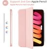 ProCase Smart Case for iPad mini 7 A17 Pro 2024/iPad Mini 6 2021 8.3 Inch iPad mini 7th/6th Gen Case, Hard Back Cover for iPad mini 8.3″ 7th Gen A2995/A2996/A2993/6th Gen A2567 A2568 A2569 -Navy(Pink)