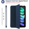ProCase Smart Case for iPad mini 7 A17 Pro 2024/iPad Mini 6 2021 8.3 Inch iPad mini 7th/6th Gen Case, Hard Back Cover for iPad mini 8.3″ 7th Gen A2995/A2996/A2993/6th Gen A2567 A2568 A2569 -Navy(Oceanblue)