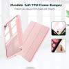 ProCase Smart Case for iPad mini 7th(A17 Pro) 2024 / Mini 6th Generation 8.3″ 2021, Protective Cover with Pencil Holder for iPad mini 7 6 8.3 Inch (A2993 A2995 A2567 A2568 A2569) -Navy(Pink)