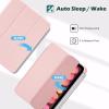 ProCase Smart Case for iPad mini 7th(A17 Pro) 2024 / Mini 6th Generation 8.3″ 2021, Protective Cover with Pencil Holder for iPad mini 7 6 8.3 Inch (A2993 A2995 A2567 A2568 A2569) -Navy(Pink)