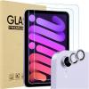 ProCase 2 Pack Screen Protector for iPad Mini 7th(A17 Pro) 2024/Mini 6th Generation 8.3″ 2021 + 2 Pack Camera Lens Protector Matching iPad Colors, Tempered Glass Film for Mini 7 6 8.3 Inch -Purple(Purple)