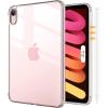 ProCase Clear Case for iPad mini 7th(A17 Pro) 2024 / Mini 6th Generation 8.3″ 2021, Slim Light Transparent Anti-Yellow Back Cover for iPad mini 7 6 8.3 Inch -Cleargrey(Clearpink)