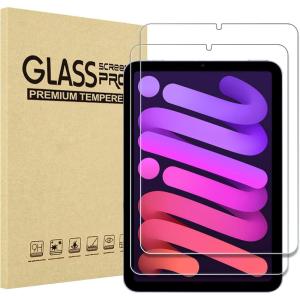 ProCase 2 Pack Screen Protector for iPad Mini 7 (A17 Pro) 2024 & Mini 6 2021 8.3 inch, Tempered Glass for iPad Mini 7th/6th Generation A2993 A2995 A2996, Case Friendly -Clear(2 Pack)