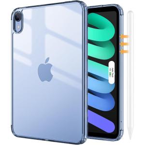 ProCase Clear Case for iPad mini 7th(A17 Pro) 2024 / Mini 6th Generation 8.3″ 2021, Slim Light Transparent Anti-Yellow Back Cover for iPad mini 7 6 8.3 Inch -Cleargrey(Clearnavy)
