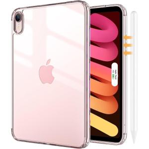 ProCase Clear Case for iPad mini 7th(A17 Pro) 2024 / Mini 6th Generation 8.3″ 2021, Slim Light Transparent Anti-Yellow Back Cover for iPad mini 7 6 8.3 Inch -Cleargrey(Clearpink)