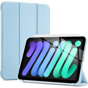 ProCase Smart Case for iPad mini 7 A17 Pro 2024/iPad Mini 6 2021 8.3 Inch iPad mini 7th/6th Gen Case, Hard Back Cover for iPad mini 8.3″ 7th Gen A2995/A2996/A2993/6th Gen A2567 A2568 A2569 -Navy(Skyblue)