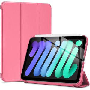 ProCase Smart Case for iPad mini 7 A17 Pro 2024/iPad Mini 6 2021 8.3 Inch iPad mini 7th/6th Gen Case, Hard Back Cover for iPad mini 8.3″ 7th Gen A2995/A2996/A2993/6th Gen A2567 A2568 A2569 -Navy(Melonpink)