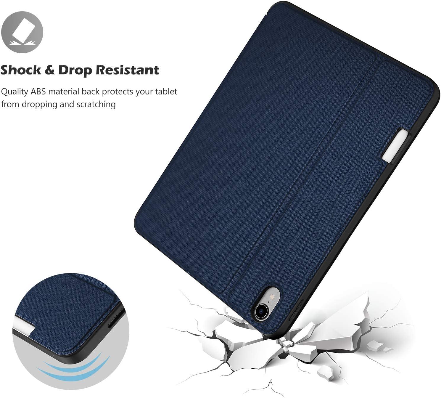 image:imageProCase Slim Case for iPad Air 11inch M4M3 20262025 amp M2 2024109 54th 20222020 Smart FolioStand Protective Cover with Pencil Holder for Air 7th6th5th4th Gen TealNavy