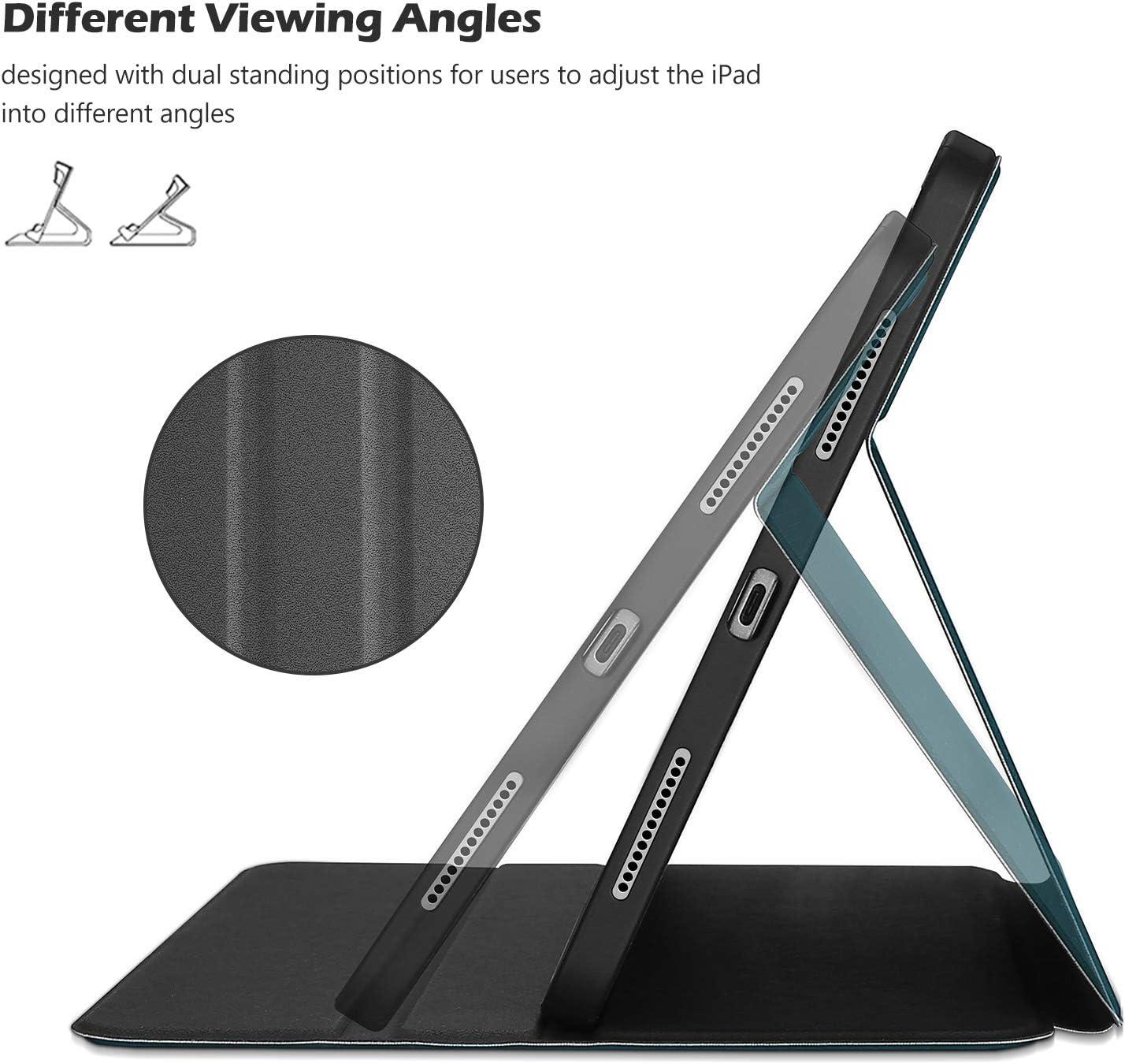 image:imageProCase Slim Case for iPad Air 11inch M4M3 20262025 amp M2 2024109 54th 20222020 Smart FolioStand Protective Cover with Pencil Holder for Air 7th6th5th4th Gen TealTeal