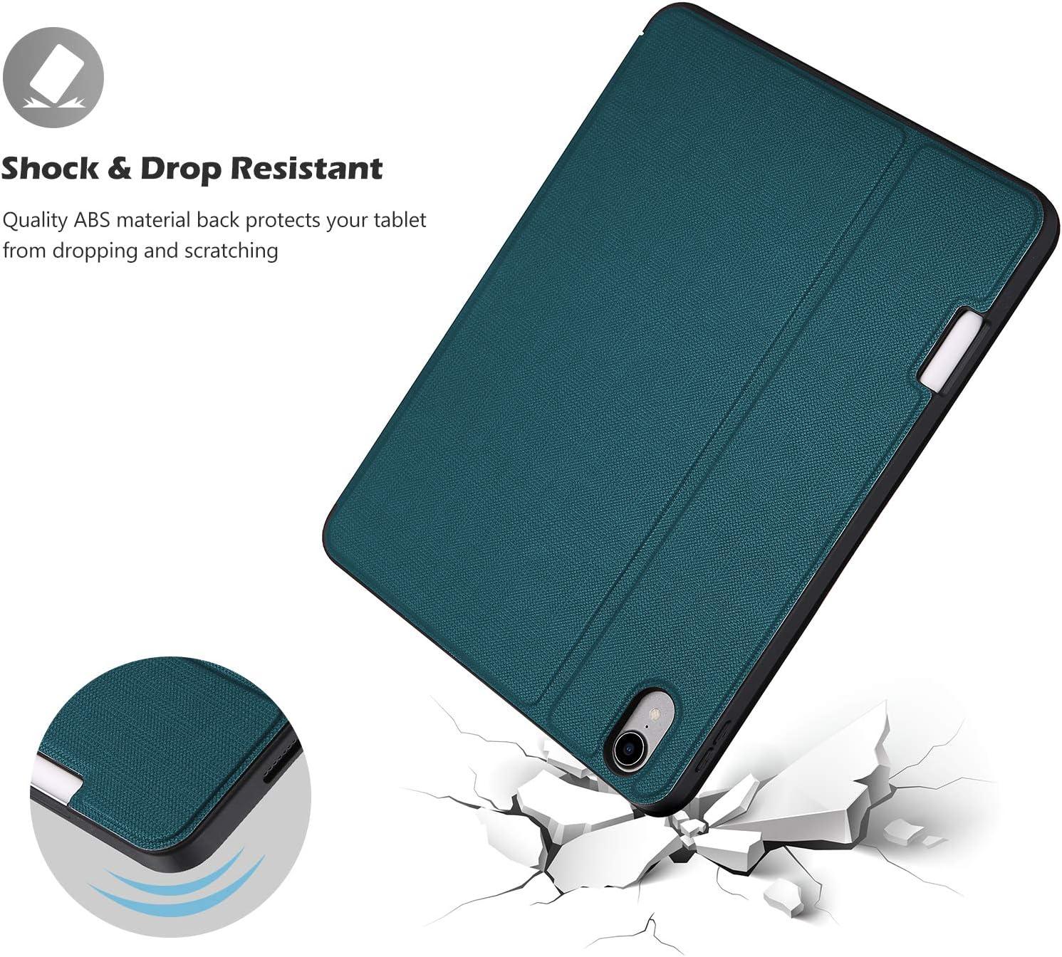 image:imageProCase Slim Case for iPad Air 11inch M4M3 20262025 amp M2 2024109 54th 20222020 Smart FolioStand Protective Cover with Pencil Holder for Air 7th6th5th4th Gen TealTeal