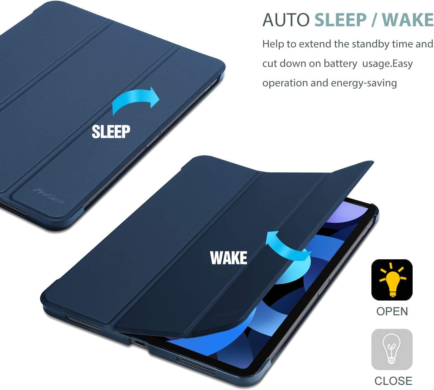 image:imageProCase for 109 iPad Air 5 4 Case 2022 2020 with Tablet Sleeve Smart Cover Protective Bag Navy