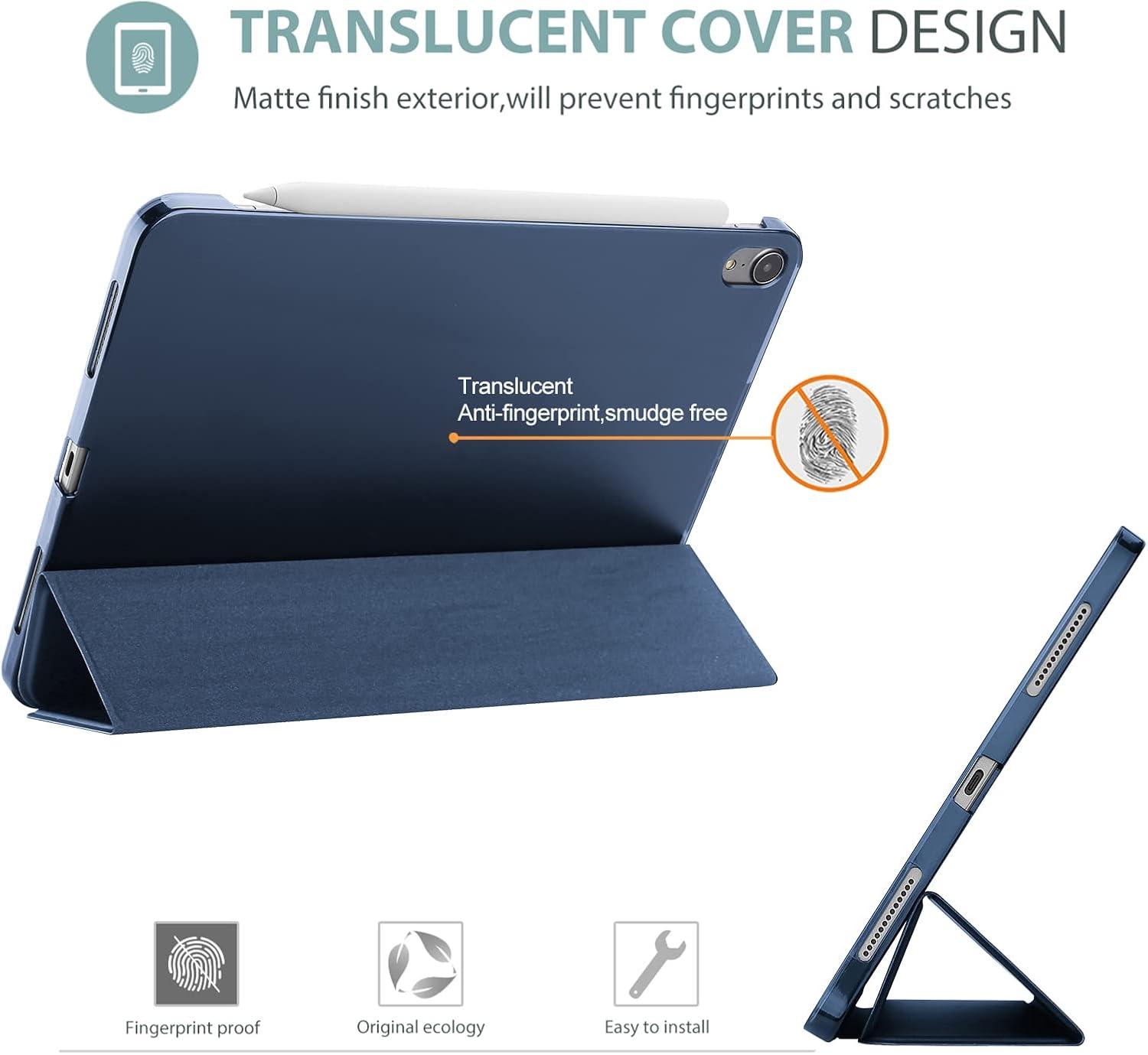 image:imageProCase for 109 iPad Air 5 4 Case 2022 2020 with Tablet Sleeve Smart Cover Protective Bag Navy