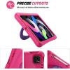ProCase Kids Case for iPad Air 10.9″ 5th Gen 2022/4th Gen 2020/iPad Pro 11 2020/2018, Shockproof Rotate Handle Fold Stand Lightweight Kids Friendly Case –Blue(Magenta)