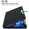 ProCase Slim Case for iPad Air 11-inch M4/M3 2026/2025 & M2 2024/10.9” 5/4th 2022/2020, Smart FolioStand Protective Cover with Pencil Holder for Air 7th/6th/5th/4th Gen -Teal(Black)