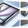 ProCase Slim Case for iPad Air 11-inch M4/M3 2026/2025 & M2 2024/10.9” 5/4th 2022/2020, Smart FolioStand Protective Cover with Pencil Holder for Air 7th/6th/5th/4th Gen -Teal(DarkBlack)