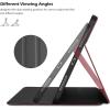 ProCase Slim Case for iPad Air 11-inch M4/M3 2026/2025 & M2 2024/10.9” 5/4th 2022/2020, Smart FolioStand Protective Cover with Pencil Holder for Air 7th/6th/5th/4th Gen -Teal(Red)