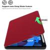 ProCase Slim Case for iPad Air 11-inch M4/M3 2026/2025 & M2 2024/10.9” 5/4th 2022/2020, Smart FolioStand Protective Cover with Pencil Holder for Air 7th/6th/5th/4th Gen -Teal(Red)