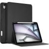 ProCase Slim Case for iPad Air 11-inch M4/M3 2026/2025 & M2 2024/10.9” 5/4th 2022/2020, Smart FolioStand Protective Cover with Pencil Holder for Air 7th/6th/5th/4th Gen -Teal(Black)