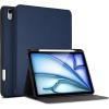 ProCase Slim Case for iPad Air 11-inch M4/M3 2026/2025 & M2 2024/10.9” 5/4th 2022/2020, Smart FolioStand Protective Cover with Pencil Holder for Air 7th/6th/5th/4th Gen -Teal(Navy)