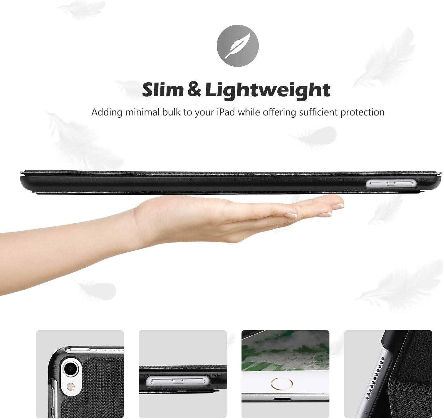 image:imageProCase Cover for iPad Air 3 105 2019 iPad Pro 105 2017 Case Slim Stand Protective Folio Case Smart Cover for iPad Air 105 3rd Gen 2019 iPad Pro 105 2017Black1 Black