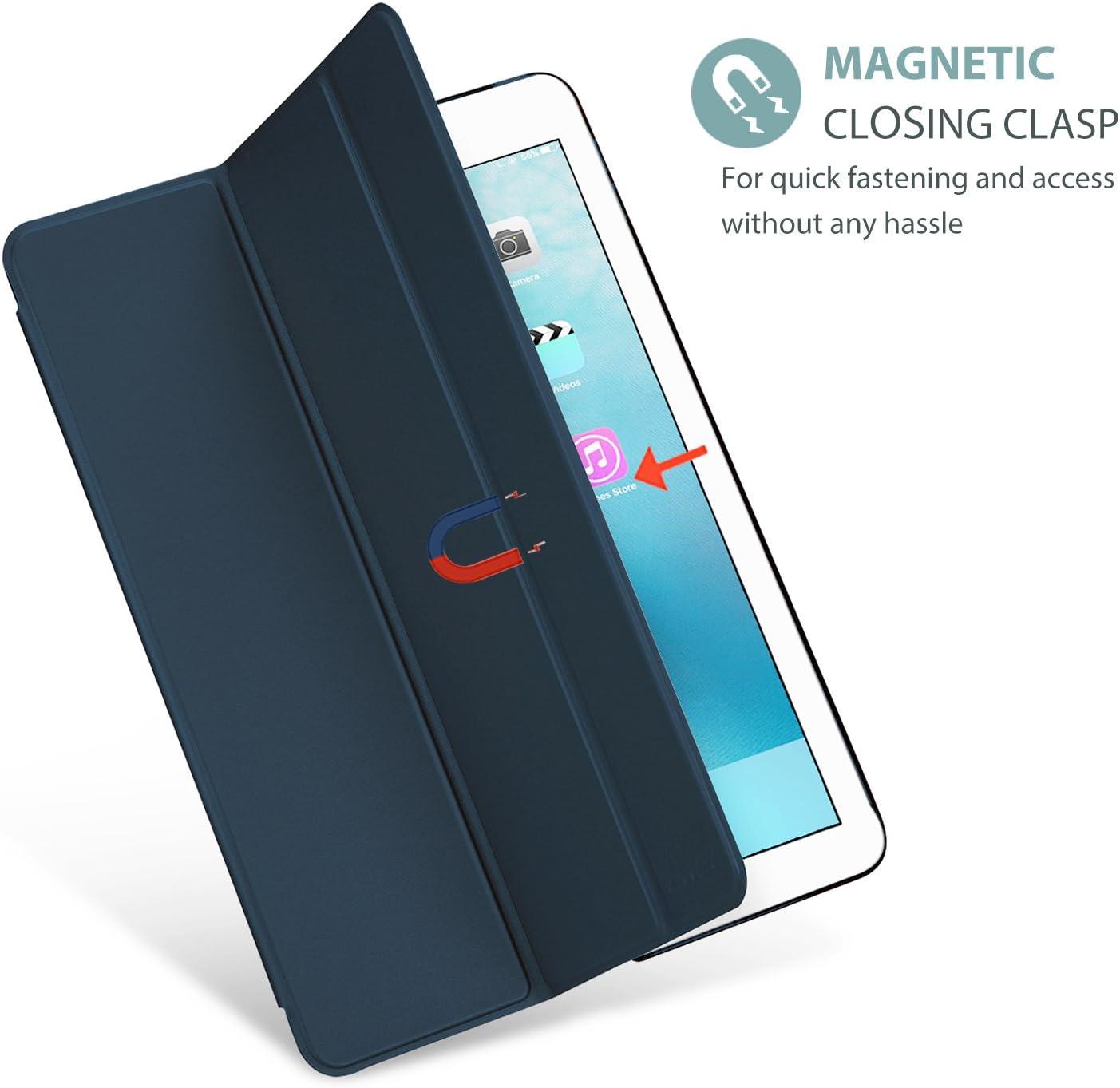image:imageProCase Smart Casefor 105 iPad Air 3rd Generation 2019 iPad Pro 2017 Slim Stand Cover with Translucent Frosted Back for iPad Air 3 SilverBlue