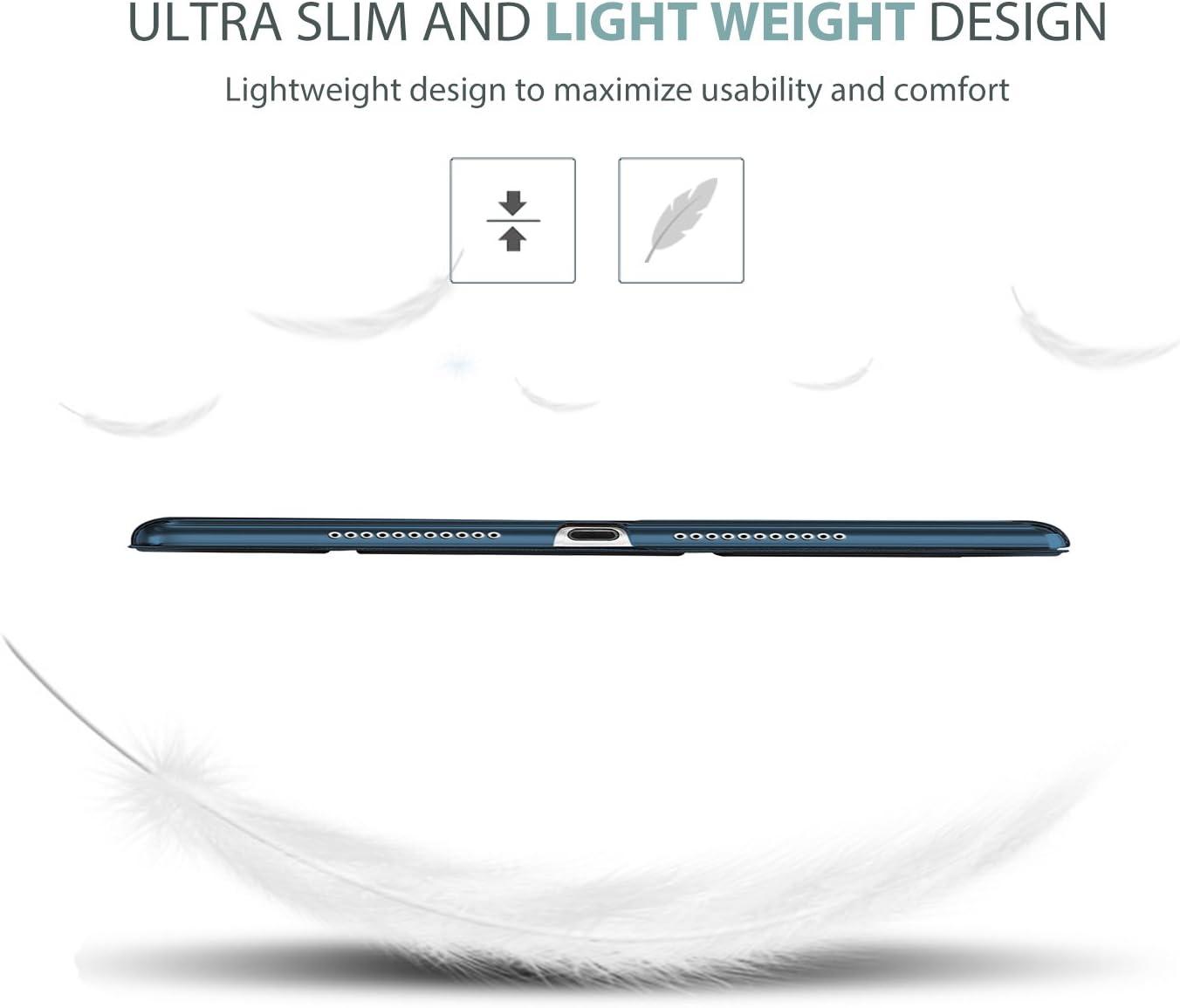 image:imageProCase Smart Casefor 105 iPad Air 3rd Generation 2019 iPad Pro 2017 Slim Stand Cover with Translucent Frosted Back for iPad Air 3 SilverBlue