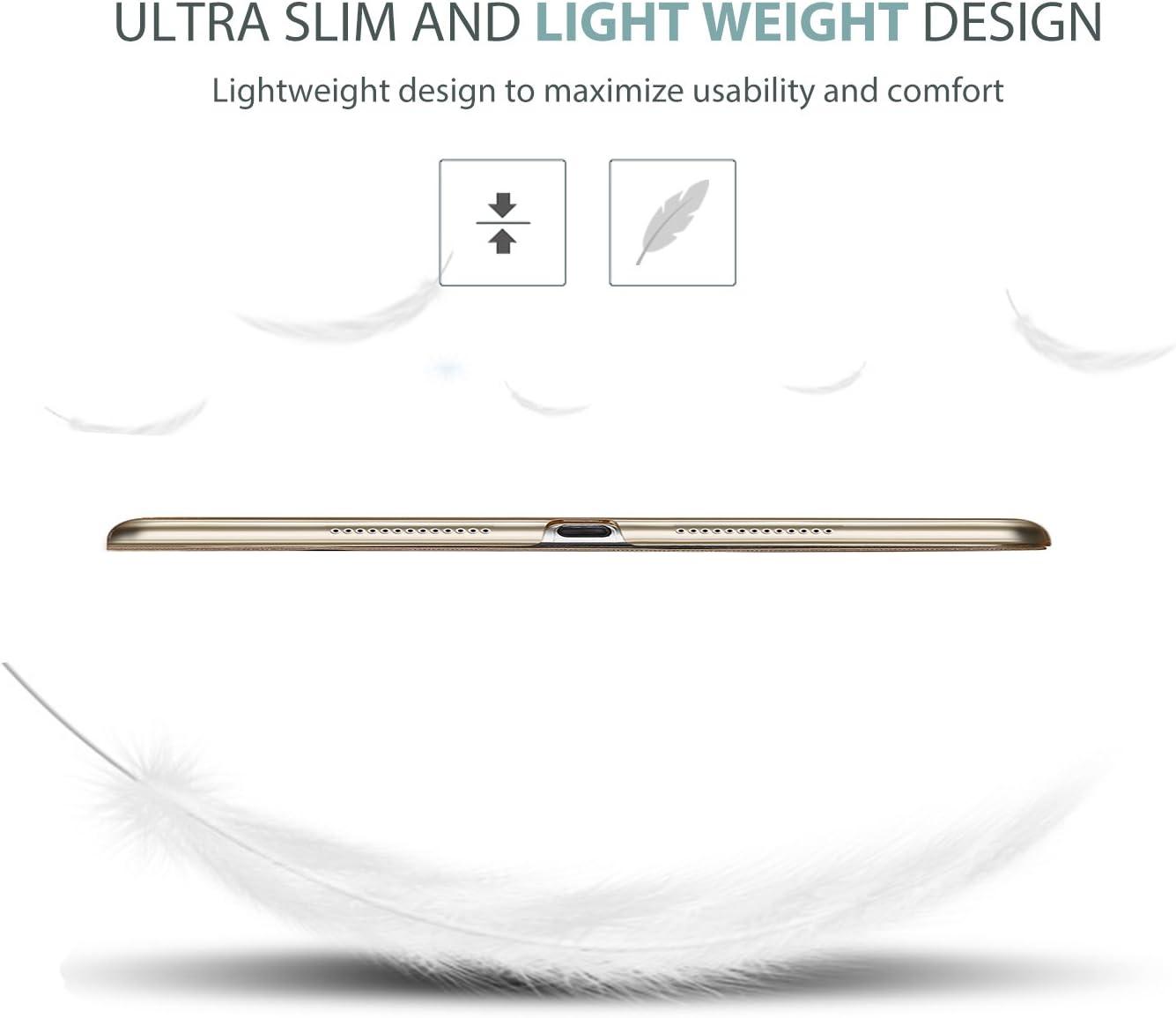 image:imageProCase Smart Casefor 105 iPad Air 3rd Generation 2019 iPad Pro 2017 Slim Stand Cover with Translucent Frosted Back for iPad Air 3 SilverGold