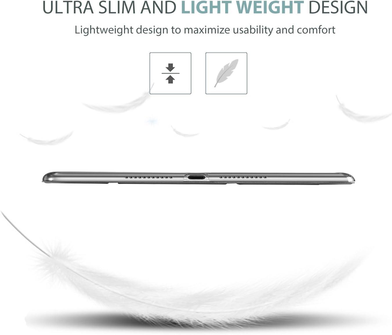 image:imageProCase Smart Casefor 105 iPad Air 3rd Generation 2019 iPad Pro 2017 Slim Stand Cover with Translucent Frosted Back for iPad Air 3 SilverGrey