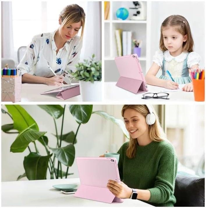 image:imageProCase Smart Casefor 105 iPad Air 3rd Generation 2019 iPad Pro 2017 Slim Stand Cover with Translucent Frosted Back for iPad Air 3 SilverLightpink