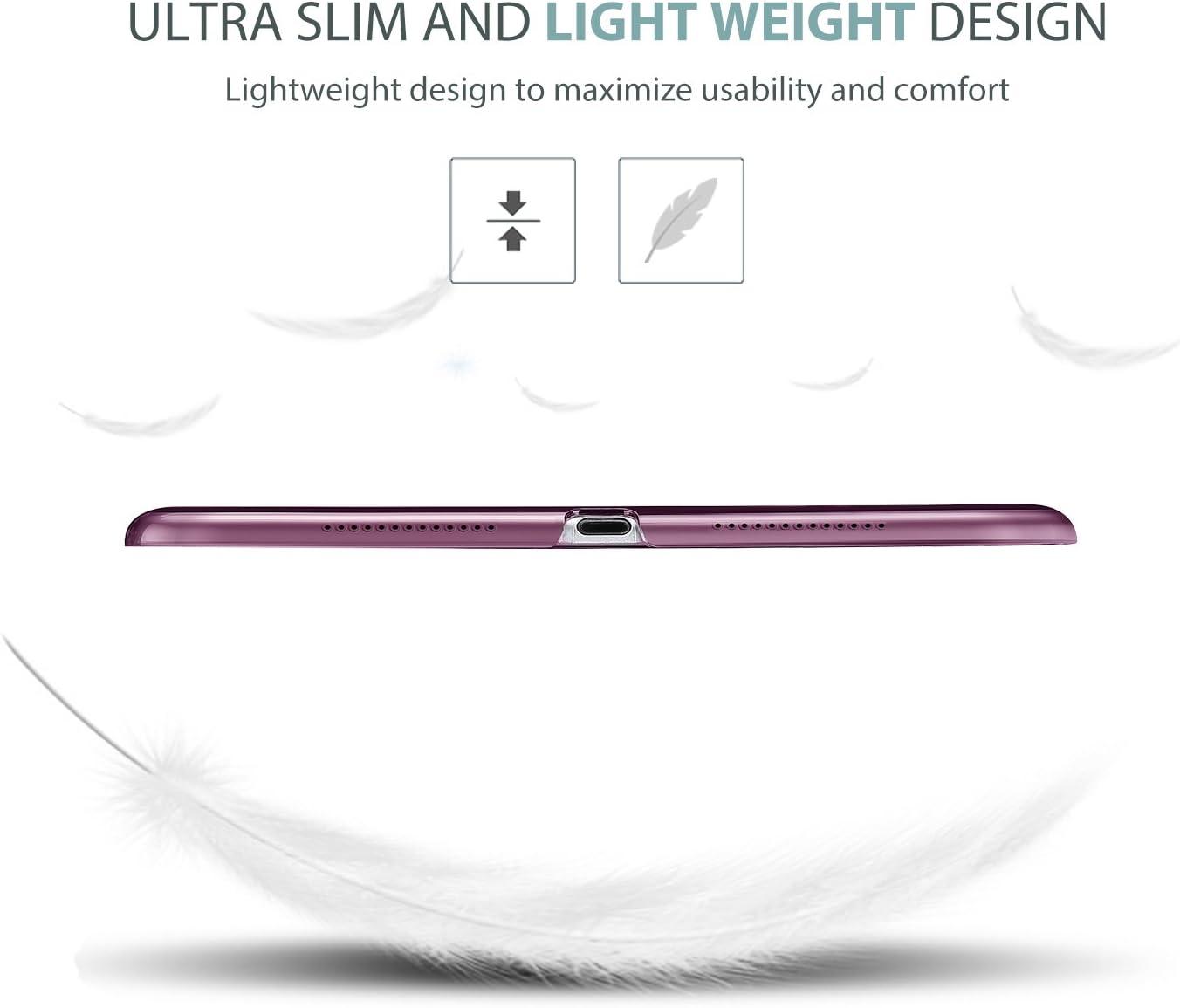image:imageProCase Smart Casefor 105 iPad Air 3rd Generation 2019 iPad Pro 2017 Slim Stand Cover with Translucent Frosted Back for iPad Air 3 SilverPurple
