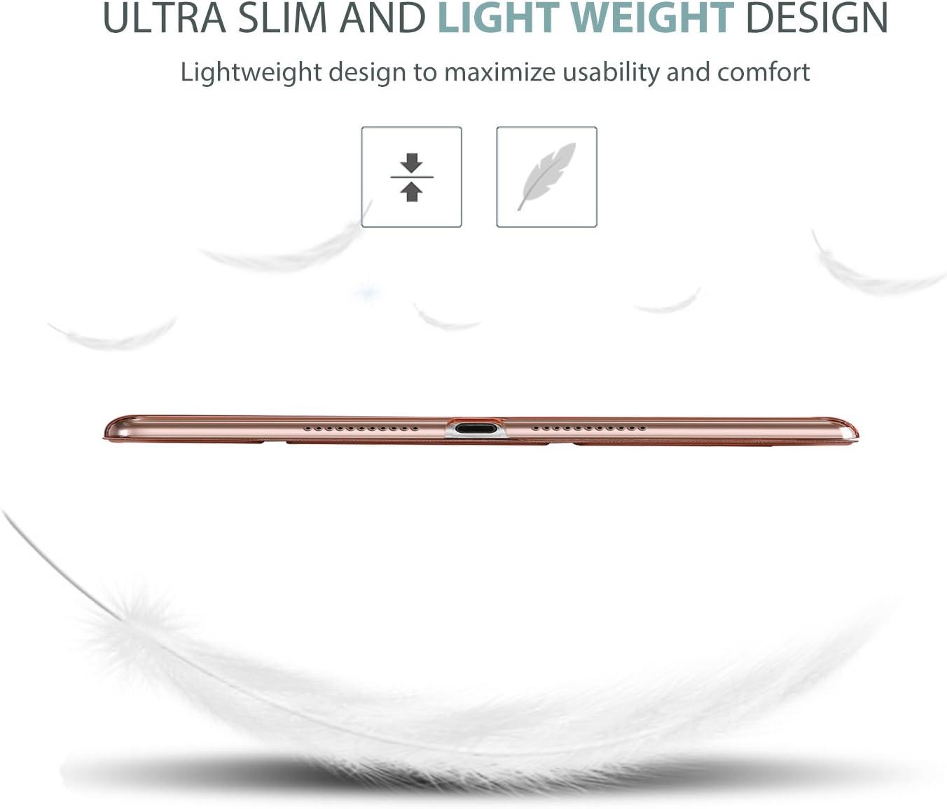 image:imageProCase Smart Casefor 105 iPad Air 3rd Generation 2019 iPad Pro 2017 Slim Stand Cover with Translucent Frosted Back for iPad Air 3 SilverRoseGold