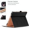 ProCase Case for iPad Air (3rd Gen) 10.5″ 2019/iPad Pro 10.5″ 2017, Vintage PU Leather Stand Folio Cover for iPad Air 3/iPad Pro 10.5-inch Multiple Viewing Angles with Pencil Holder -Black(Black)