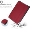 ProCase Cover for iPad Air 3 10.5″ 2019 / iPad Pro 10.5 2017 Case, Slim Stand Protective Folio Case Smart Cover for iPad Air 10.5″ (3rd Gen) 2019 / iPad Pro 10.5″ 2017-Black(3- Red)