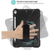 ProCase Rugged Heavy Duty Case for iPad Air 3 10.5 2019/ iPad Pro 10.5 2017, Shockproof Protective Cover with Rotating Kickstand for iPad Air (3rd Gen) 10.5″ 2019/ iPad Pro 10.5″ 2018 Black